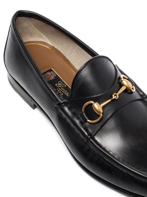 gucci leather horsebit loafer